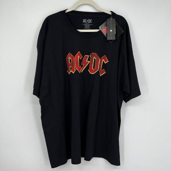 Daisy Street Other - NWT AC DC Short Sleeve Cotton T Shirt By Daisy Street Black Size 20/22 NWT
